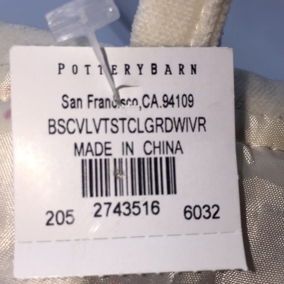 Pottery Barn Velvet Christmas Stocking “Alivia” - Picture 4 of 10